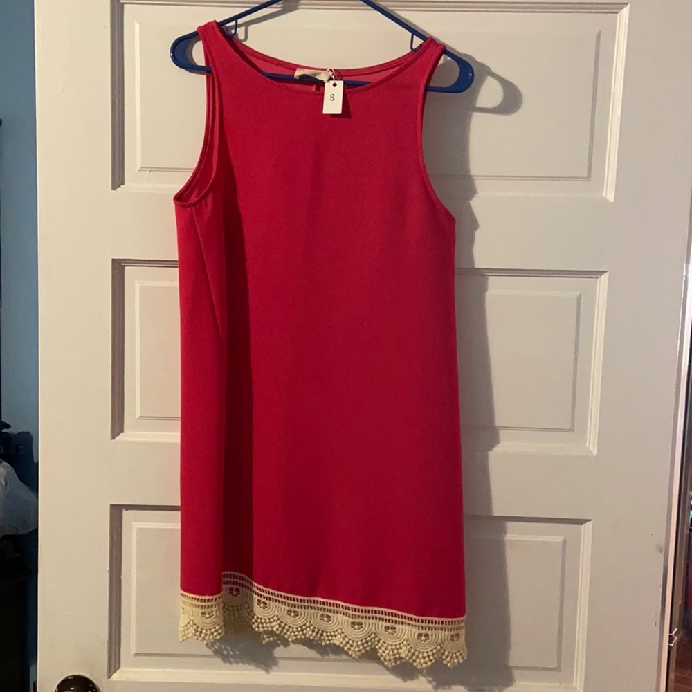 Hot pink Everly sleeveless dress. NWT